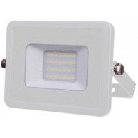 20W Slim LED Floodlight Warm White (White Case) - Cheap Light Bulbs