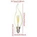 2W (25W) LED Flame Tip Candle Small Edison Screw in Warm White - Cheap Light Bulbs