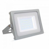 30W Slim LED Floodlight Daylight White (Grey Case) - Cheap Light Bulbs