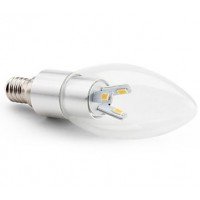 4W (30W) LED Candle - Small Edison Screw in Daylight - Cheap Light Bulbs