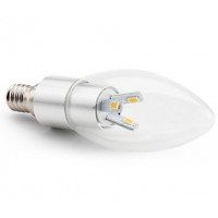 4W (30W) LED Candle - Small Edison Screw in Warm White - Cheap Light Bulbs