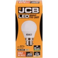 6W (40W) LED Golf Ball Bayonet Light Bulb in Cool White 4000K - Cheap Light Bulbs