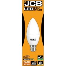 6W (40W) LED Candle Bayonet Light Bulb in Warm White - Cheap Light Bulbs