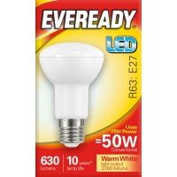 7.8W (50W) LED R63 Edison Screw Reflector Warm White - Cheap Light Bulbs