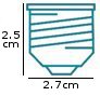 Edison Screw / ES / E27 Cap Size